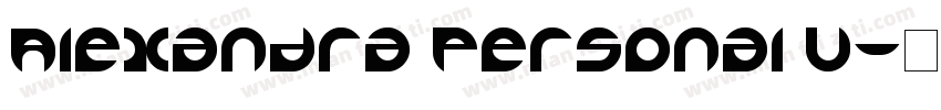 Alexandra Personal U字体转换